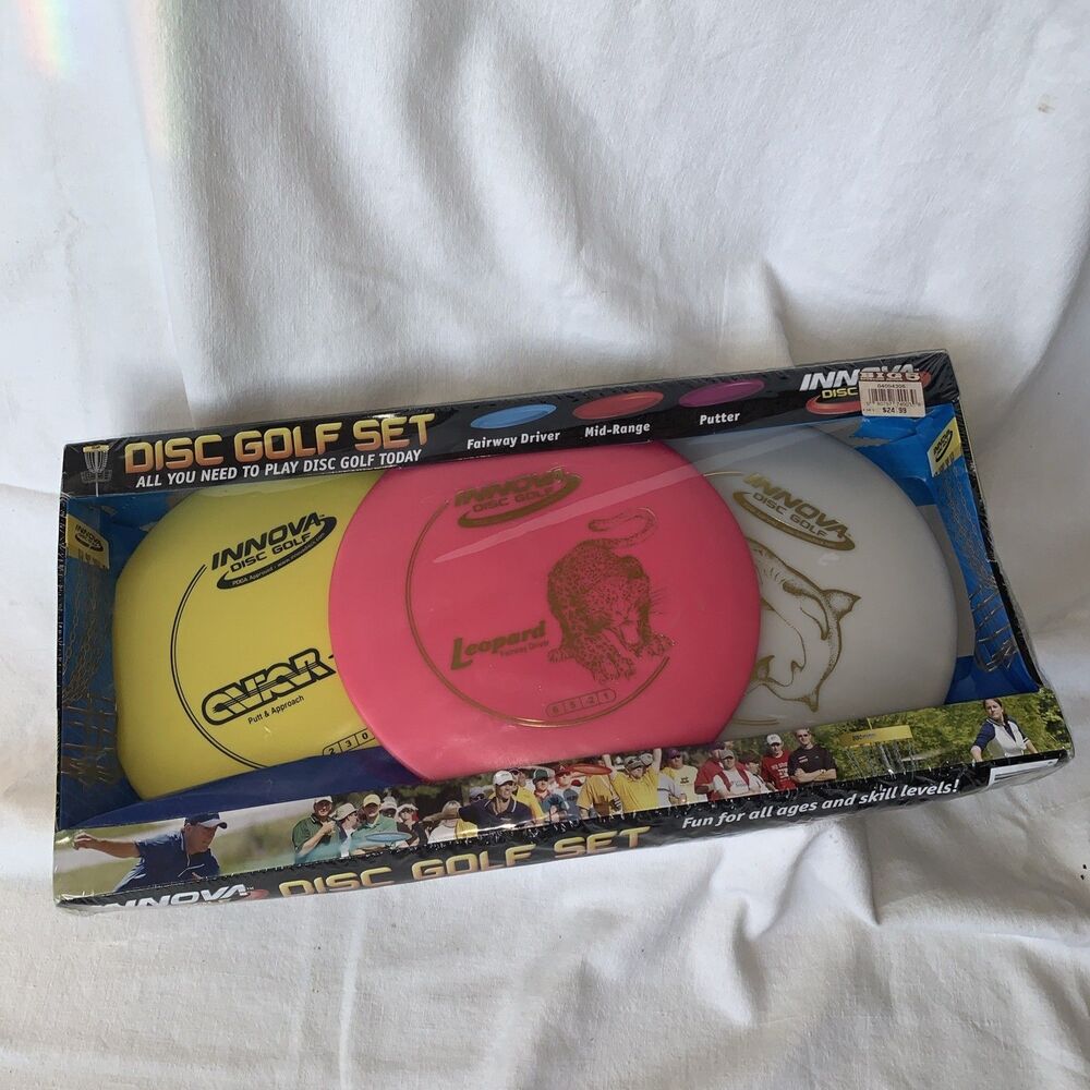 Innova Disc Golf 3 Piece Set Driver Mid-Range & Putter DX Plastic SEALED NEW